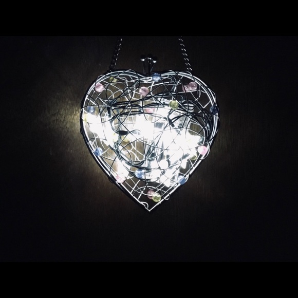 HANGING HEART WITH BEADS - Picture 2 of 4